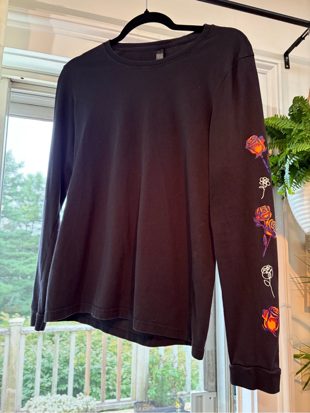 Adidas black long sleeve shirt
